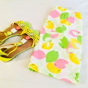 Lilly Pulitzer Lemons & Limes Ivory Skirt